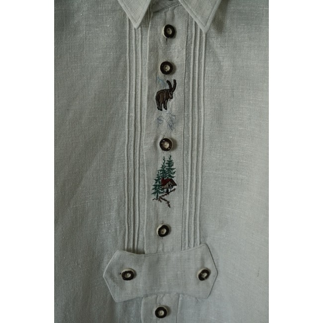 CAMICIA UOMO STILE TIROLESE  TG.43 Alphorn