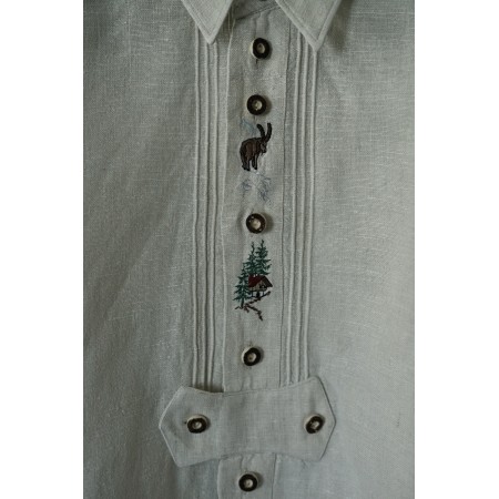 CAMICIA UOMO STILE TIROLESE  TG.43 Alphorn