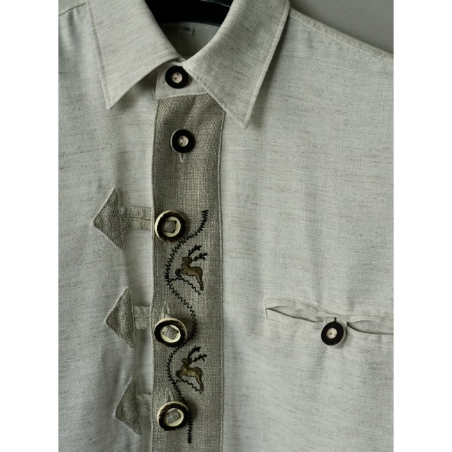 CAMICIA UOMO STILE TIROLESE  TG.39