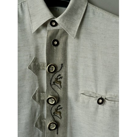 CAMICIA UOMO STILE TIROLESE  TG.39