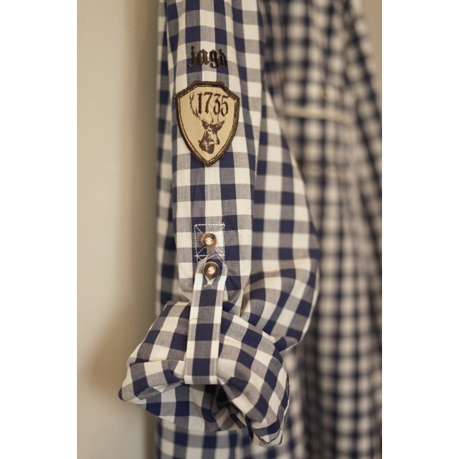 CAMICIA UOMO QUADRETTI STILE TIROLESE  TG.XL...