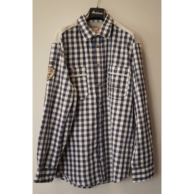 CAMICIA UOMO QUADRETTI STILE TIROLESE  TG.XL...