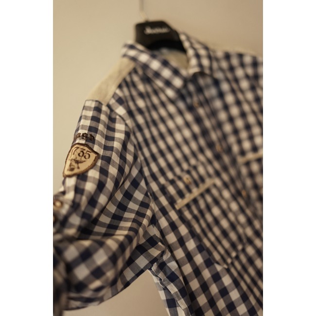 CAMICIA UOMO QUADRETTI STILE TIROLESE  TG.XL...