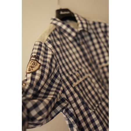 CAMICIA UOMO QUADRETTI STILE TIROLESE  TG.XL Landhaus