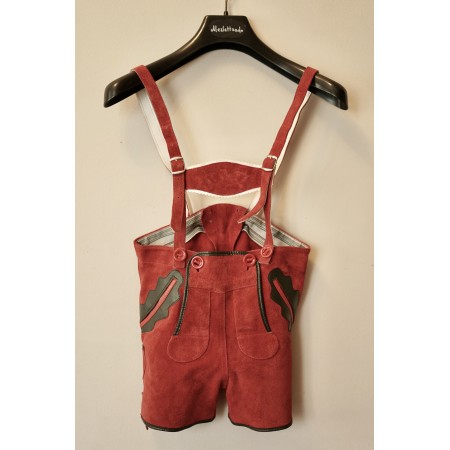 PANTALONCINI 5/6 anni/ 116 IN PELLE STILE TIROLESE BAVARESE