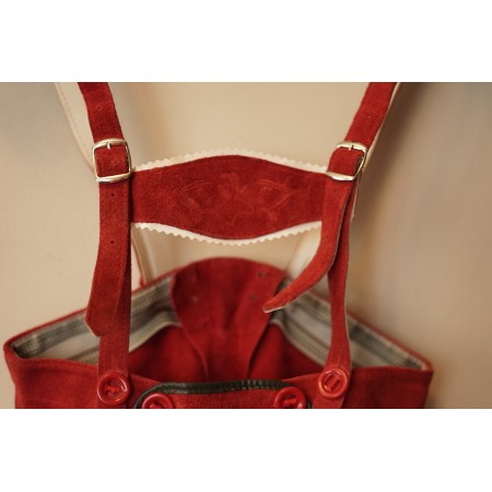 PANTALONCINI 5/6 anni/ 116 IN PELLE STILE TIROLESE BAVARESE