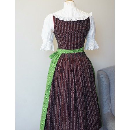 ABITO TIROLESE   tg.11/12  anni + CAMICIA  GREMBIULE VINTAGE DIRNDL