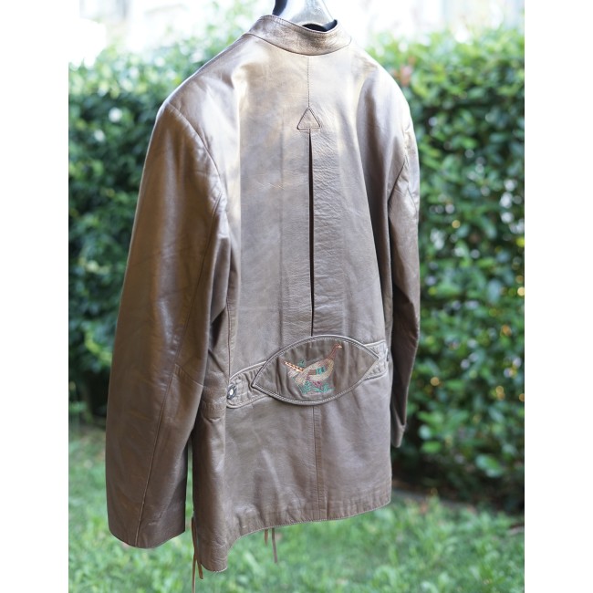 GIACCA GIACCONE TIROLESE tg 48  PELLE