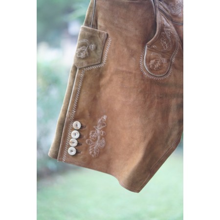 PANTALONI tg. 52 PELLE LEDERHOSEN TIROLESE