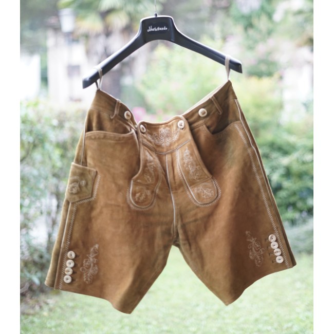 PANTALONI tg. 52 PELLE LEDERHOSEN TIROLESE