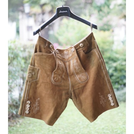 PANTALONI tg. 52 PELLE LEDERHOSEN TIROLESE