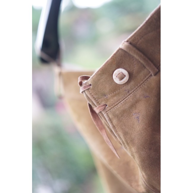 PANTALONI tg. 52 PELLE LEDERHOSEN TIROLESE