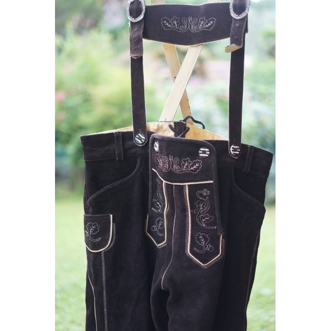 PANTALONI tg. 56 PELLE LEDERHOSEN TIROLESE