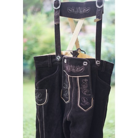 PANTALONI tg. 56 PELLE LEDERHOSEN TIROLESE