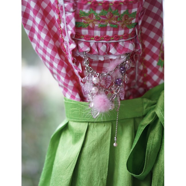 ABITO STILE TIROLESE tg. 36 it.  DIRNDL ROSA /...