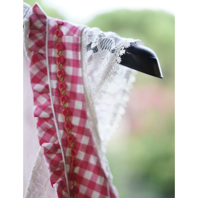 ABITO STILE TIROLESE tg. 36 it.  DIRNDL ROSA /...