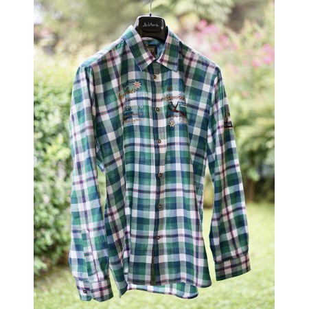 CAMICIA UOMO TIROLESE  TG. XL s Quadretti Stockerpoint