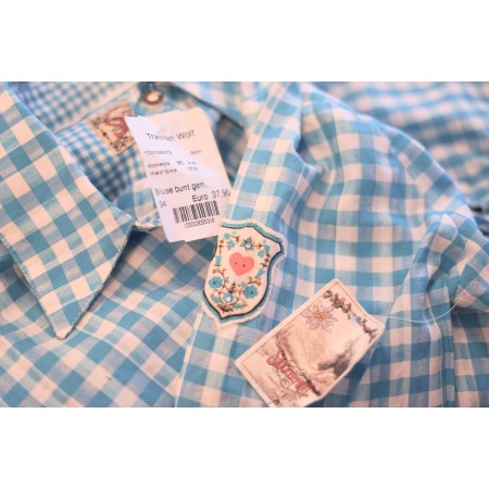 CAMICIA A QUADRETTI TIROLESE  tg 38 it. Stockerpoint