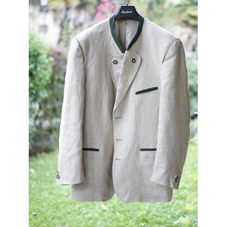 GIACCA IN LINO tg. 50/52 it. STILE TIROLESE Tauplitz Trachtenmode