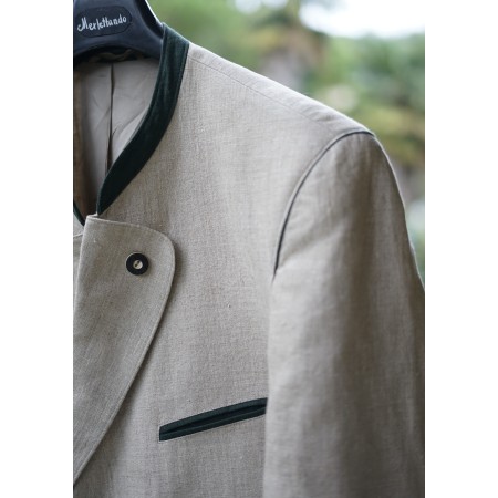 GIACCA IN LINO tg. 50/52 it. STILE TIROLESE Tauplitz Trachtenmode