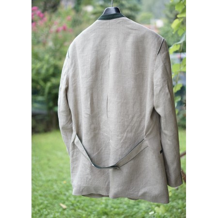 GIACCA IN LINO tg. 50/52 it. STILE TIROLESE Tauplitz Trachtenmode