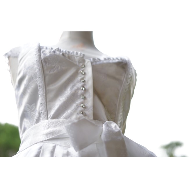 ABITO BIANCO DA SPOSA  STILE TIROLESE  tg.42...