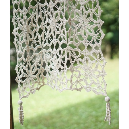 COPPIA TENDINE REALIZZATE A MANO AD UNCINETTO 40x50 cm