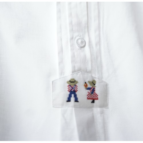 CAMICIA STILE TIROLESE  TG. 46 it. 2