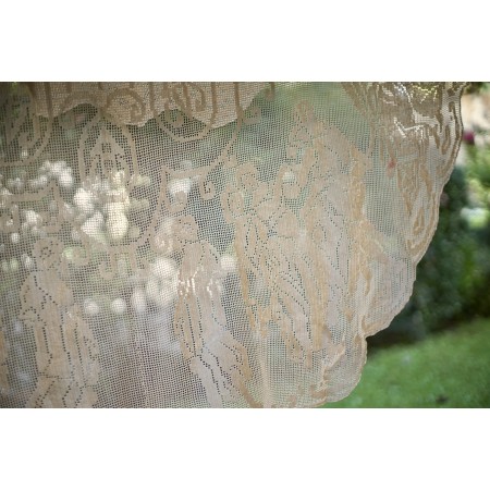 GRANDE TOVAGLIA / COPRITAVOLO  A MANO UNCINETTO diam. 190 cm