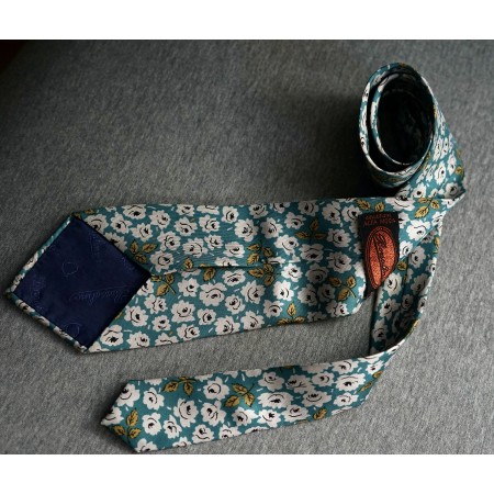 CRAVATTA  VINTAGE BORSALINO ALTA MODA - MADE IN ITALY -