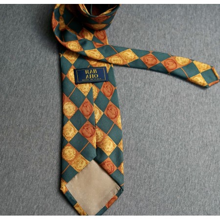 CRAVATTA " Sole & Luna"  VINTAGE  SETA 100% Rab Aho