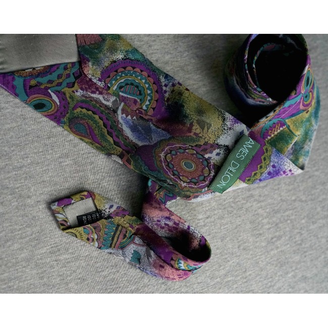 CRAVATTA  VINTAGE  SETA 100% James Dillon