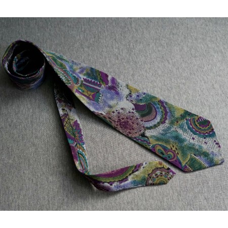 CRAVATTA  VINTAGE  SETA 100% James Dillon