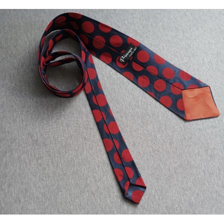 CRAVATTA  VINTAGE  SETA MISTO  "POIS "