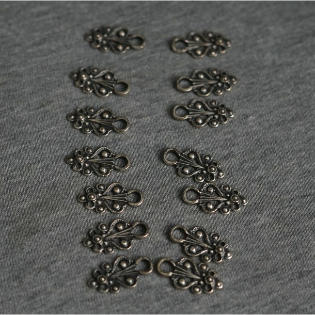 SET 14 GANCETTII STILE TIROLESE PER DIRNDL o...