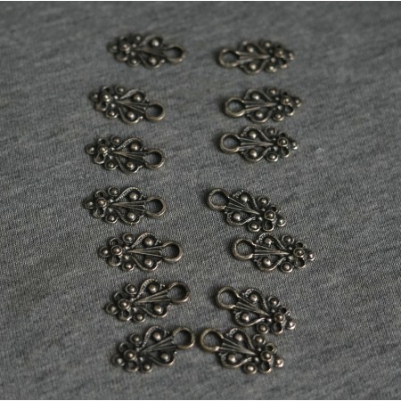 SET 14 GANCETTII STILE TIROLESE PER DIRNDL o CORPETTO
