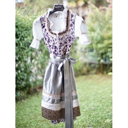 ELEGANTE ABITO TIROLESE FLOREALE tg. 36 it.  DIRNDL