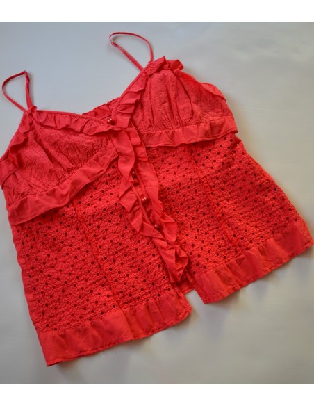 TOP IN COTONE ROSSO  Tg.46