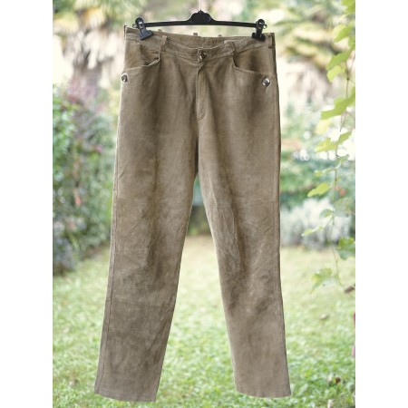PANTALONI tg. 52 it.  PELLE STILE TIROLESE  Landhaus