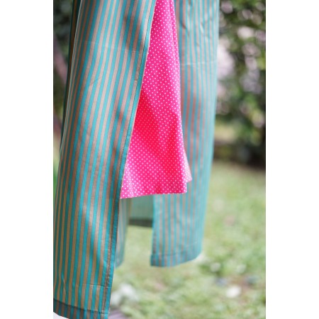 ABITO STILE TIROLESE  tg.46 it. rosa / verde