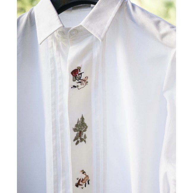 CAMICIA UOMO STILE TIROLESE  TG.42 circa Fuchs