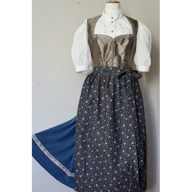 Abito Dirndl + GREMBIULE tg 46/48 it.  STILE...