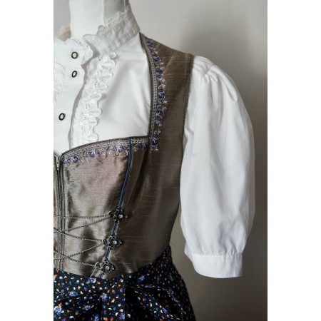 Abito Dirndl + GREMBIULE tg 46/48 it.  STILE TIROLESE - SENZA CAMICIA