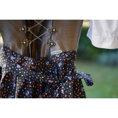 Abito Dirndl + GREMBIULE tg 46/48 it.  STILE TIROLESE - SENZA CAMICIA