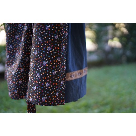 Abito Dirndl + GREMBIULE tg 46/48 it.  STILE TIROLESE - SENZA CAMICIA
