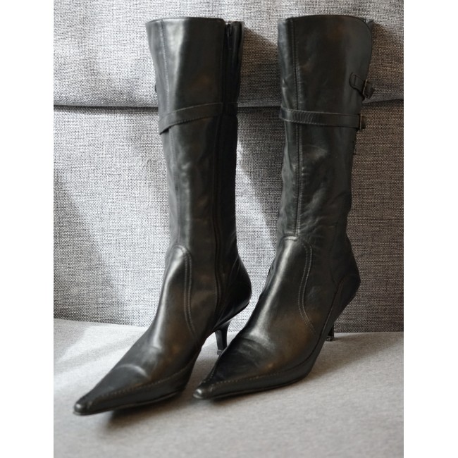 SCARPE STIVALI STIVALETTO DONNA  N* 38 NERO...