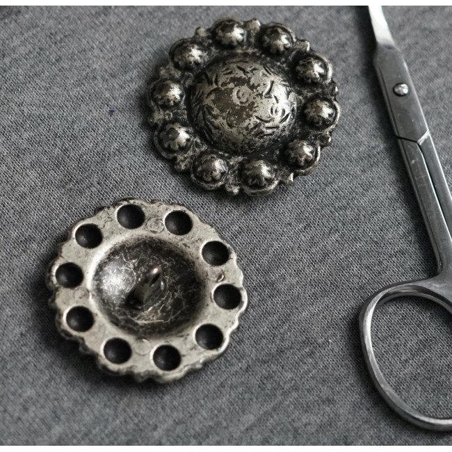 SET 6  BOTTONI GRANDI  STILE TIROLESE 3,5 cm