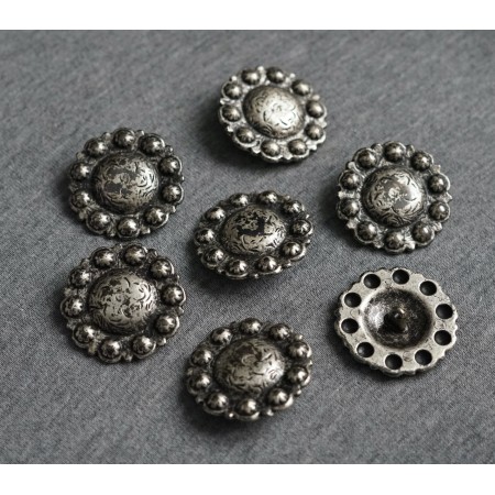 SET 6  BOTTONI GRANDI  STILE TIROLESE 3,5 cm