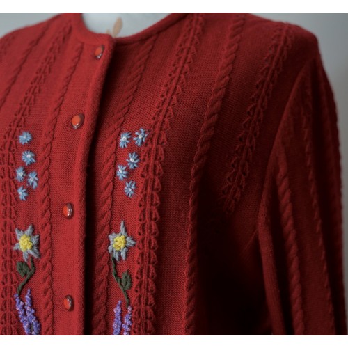 MAGLIA GOLFINO CARDIGAN tg.46/48 it.  STILE TIROLESE 2