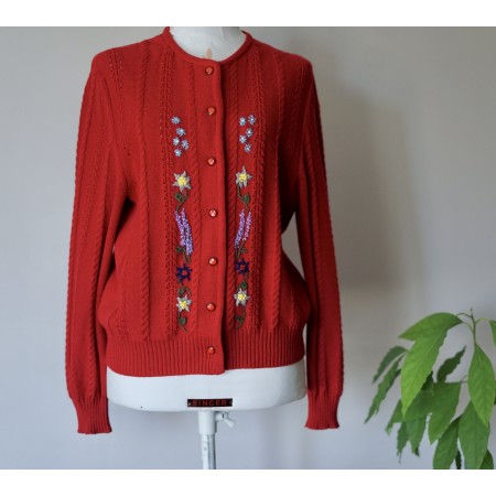 MAGLIA GOLFINO CARDIGAN tg.46/48 it.  STILE TIROLESE